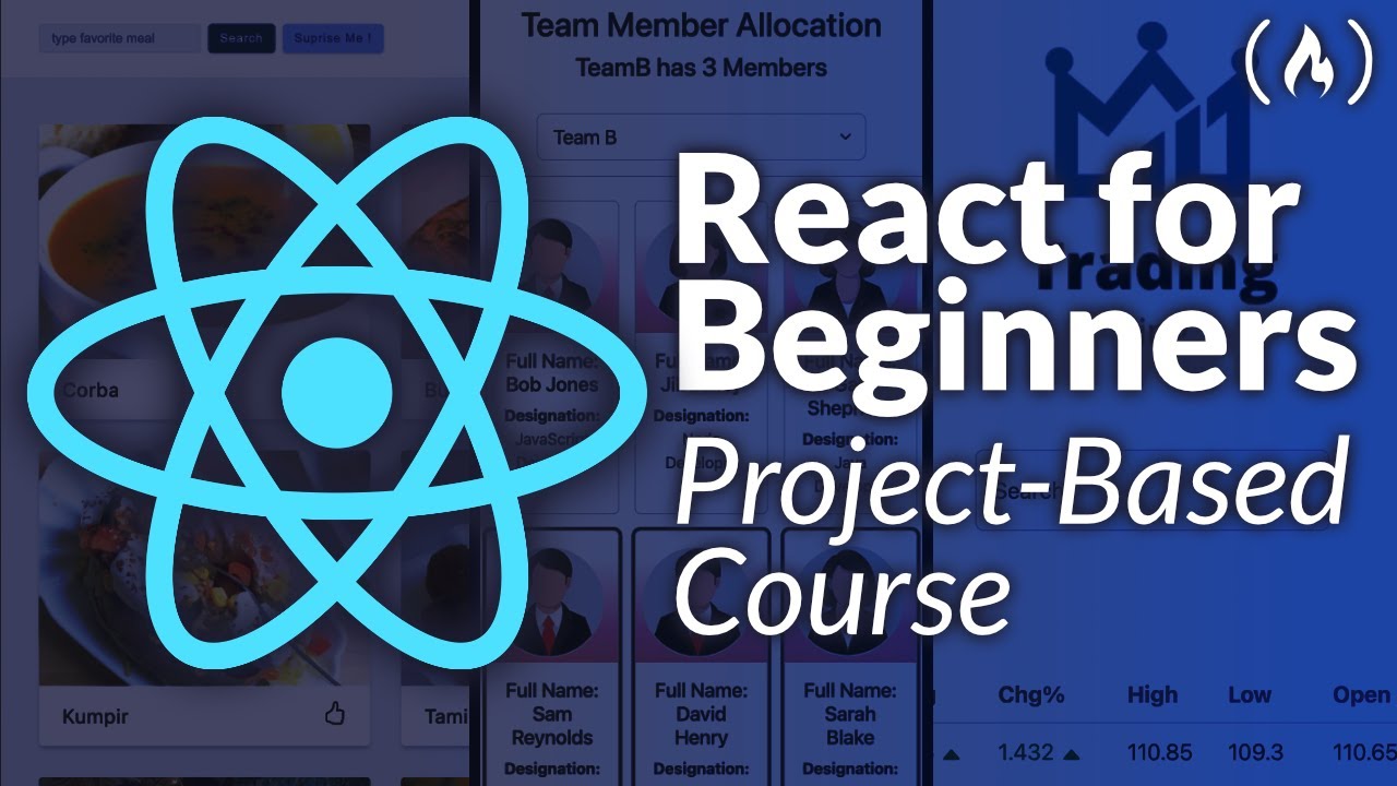 cover image for the Learn React course